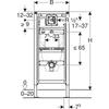 Geberit Duofix vizelde elem, 112–130 cm, univerzális (111616001)