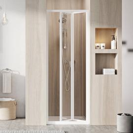 RAVAK Zuhanyajtó SDZ3-80 195 fehér+Transparent üveg háromelemes, befelé nyíló zuhanyajtó 02V401O2Z1