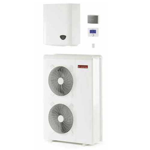 Ariston Nimbus Plus 150 M-T NET R32 (3301853) monoblokkos 15kW hőszivattyú, 3 fázisú, 6kW-os fűtőpatronnal, fali beltéri egységgel