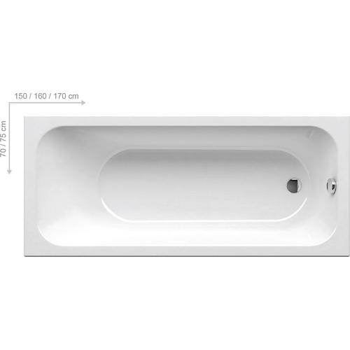 RAVAK Chrome akrilkád 170 x 75 (C741000000)